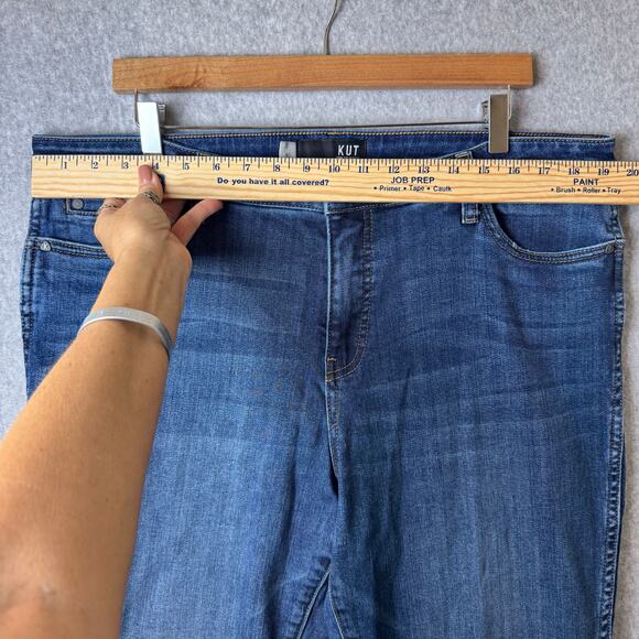 Kut From Kloth Jeans Catherine Fab Ab High Rise Womens 16 Dark Wash Boyfriend - Picture 6 of 13